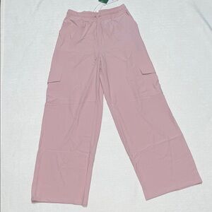HALARA Soft Blush Pink Drawstring Cargo Waist Pants